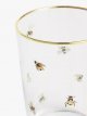 Bee Glass Tumbler, 510ml, Clear/Multi