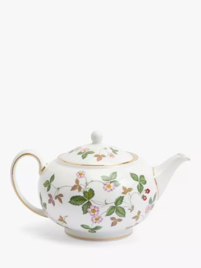 Wild Strawberry Fine Bone China Teapot, 800ml